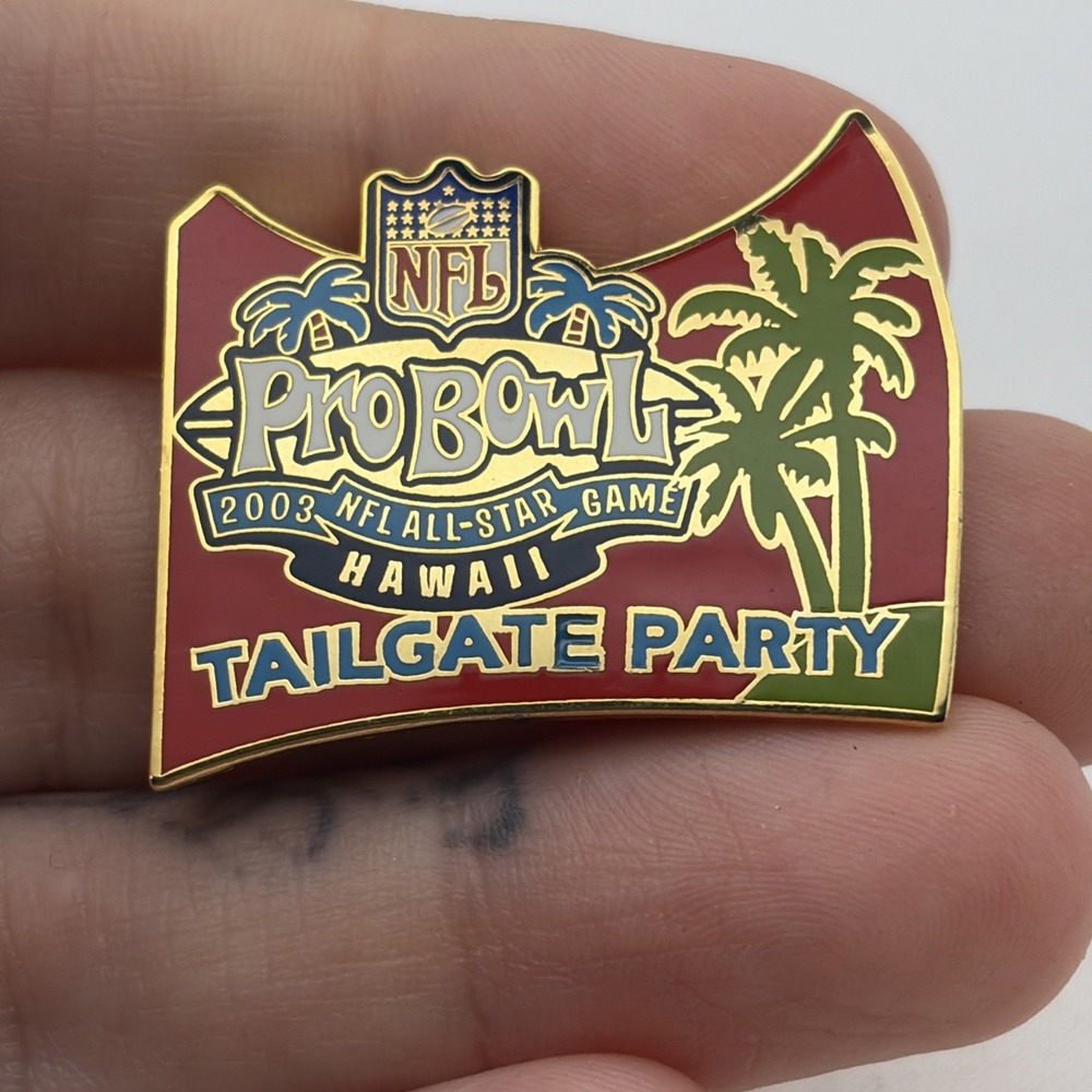 2003 NFL Football Pro Bowl Hawaii All-Star Game Tailgate Party Lapel Hat Pin
